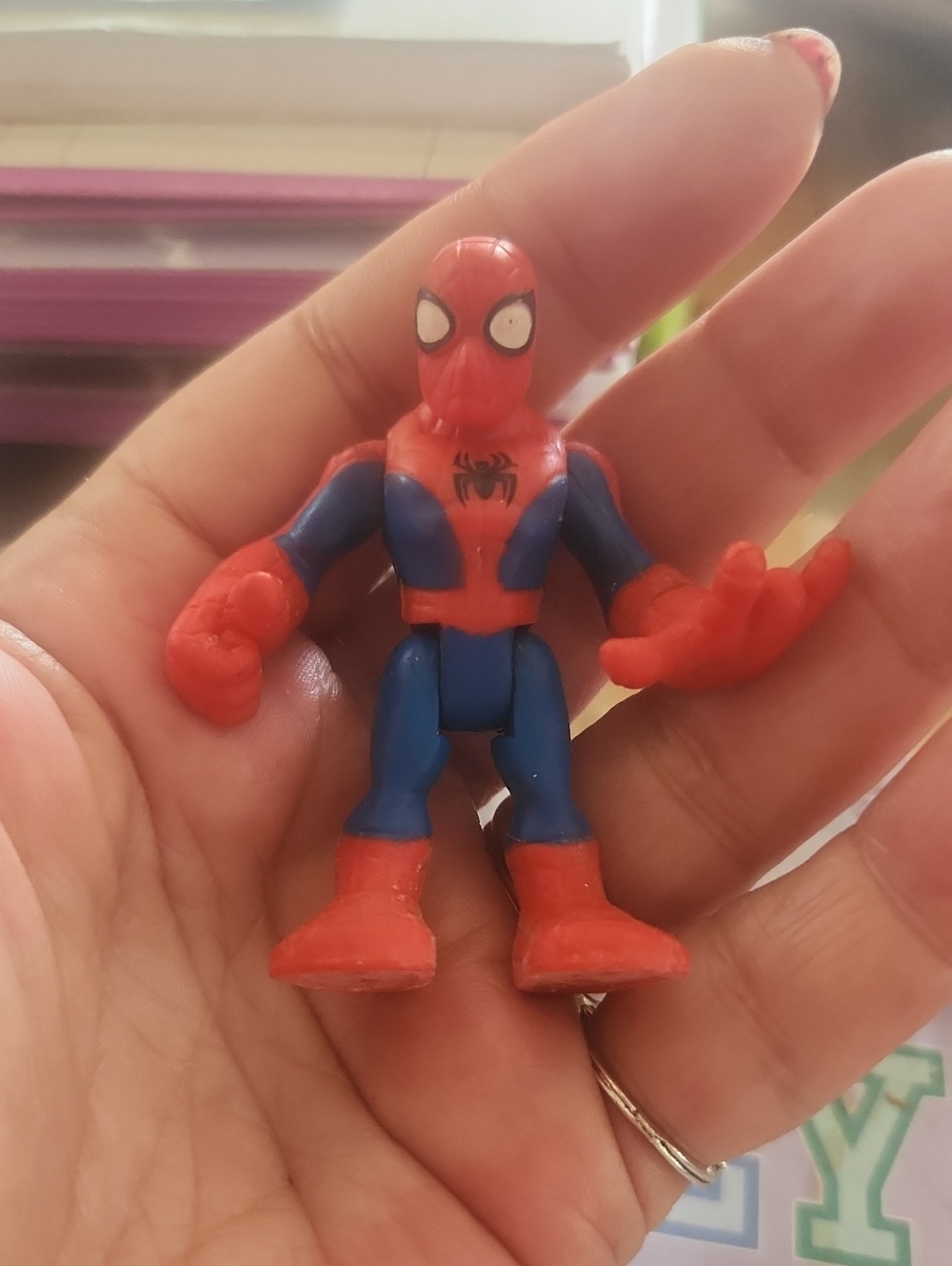 Red & Blue Spider Hero Action Figure for Kids